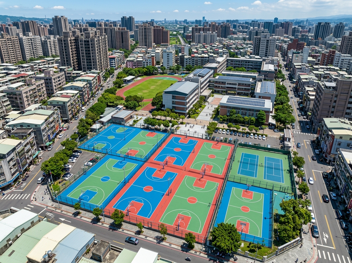 临沧市塑胶颗粒硅PU篮球场 - 一站式服务